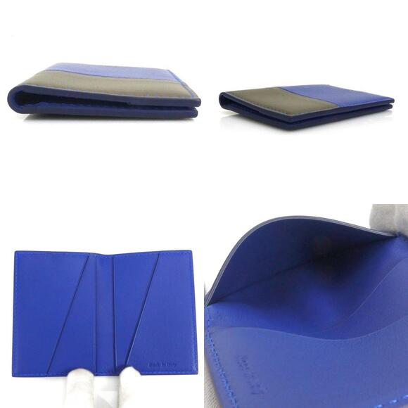 Celine Wallet blue Khaki Green leather - Picture 4 of 5